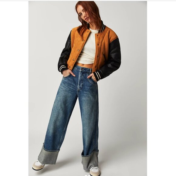 new- Free People We The Free Final Countdown Cuffed Low-Rise Jeans 252 - Picture 4 of 10